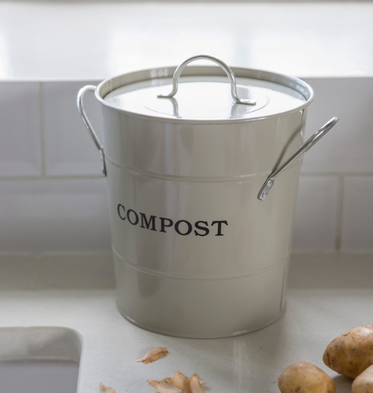 Compost Bucket in Clay - Steel