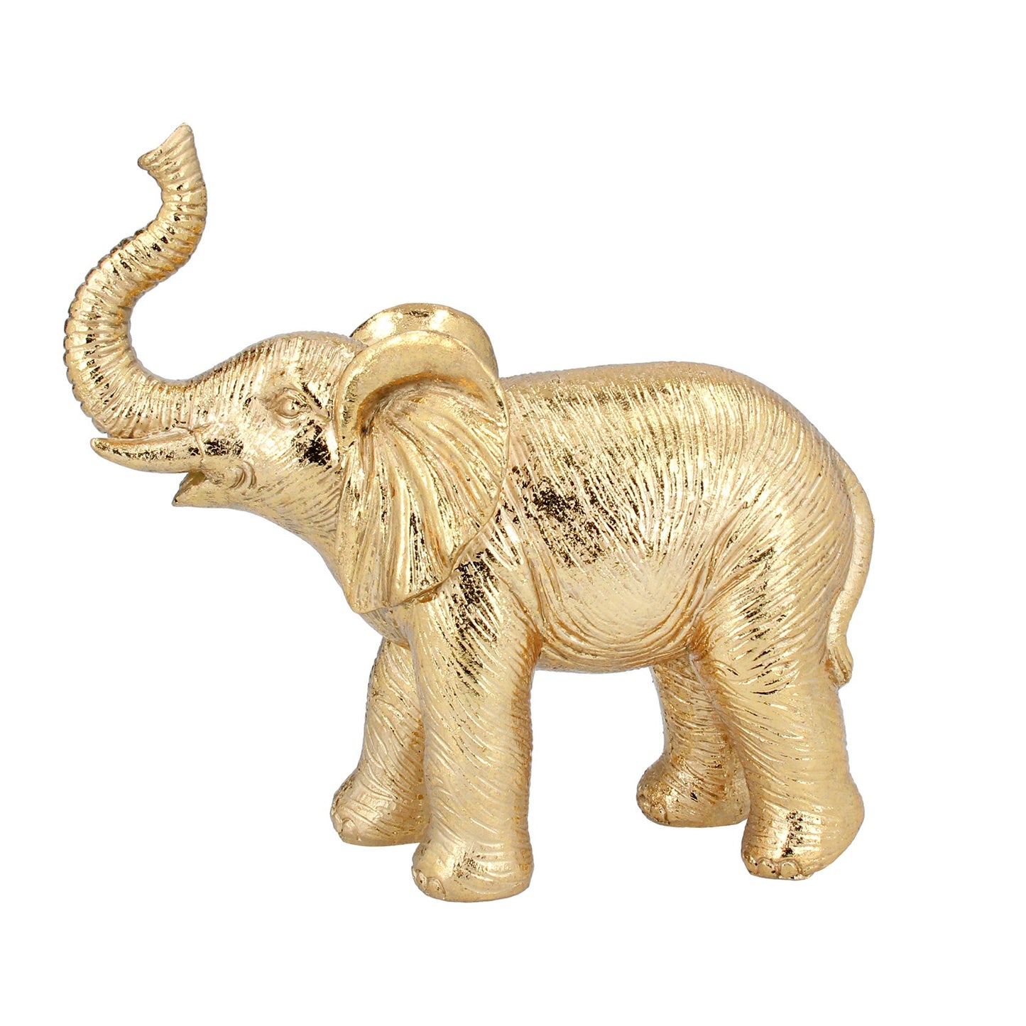 Gold Resin Baby Elephant Orn