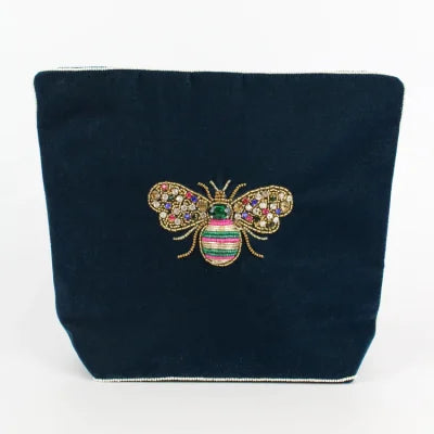 Jewelled Bee Make Up Bag