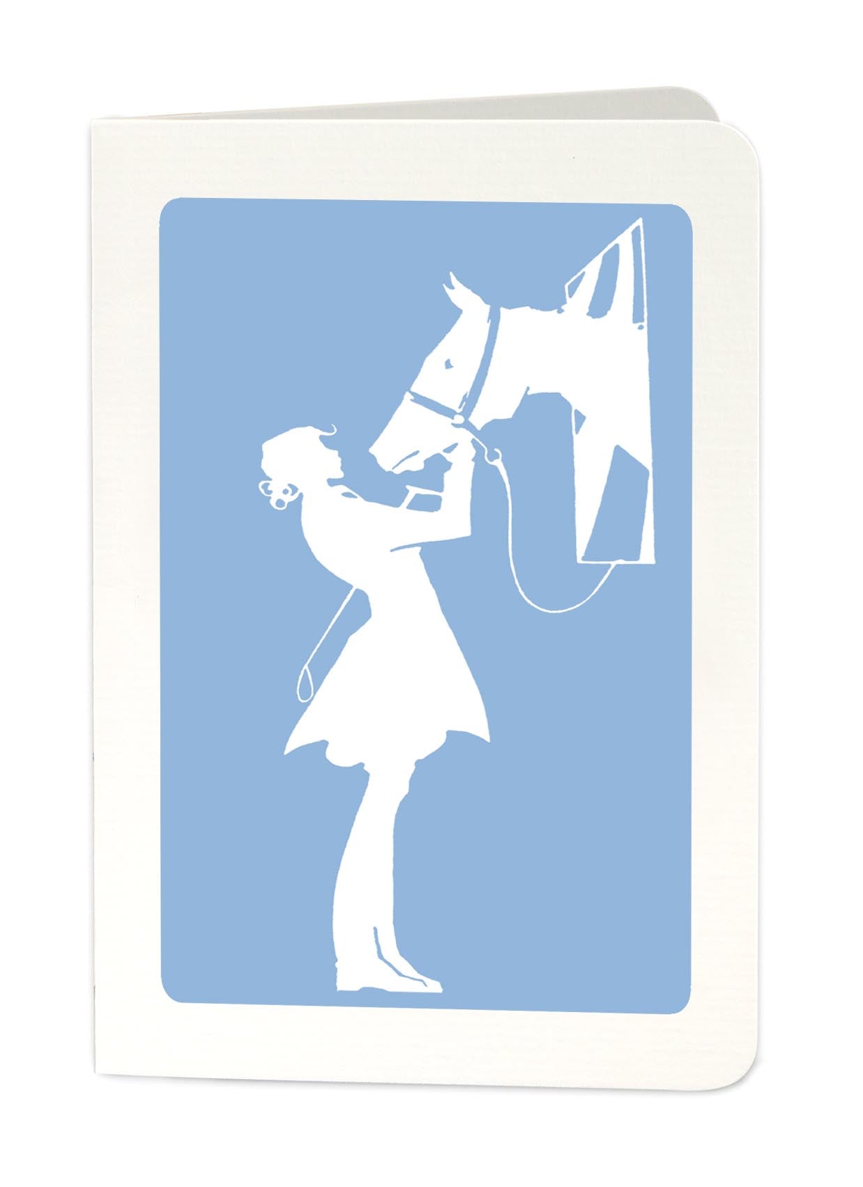 girl & pony Card