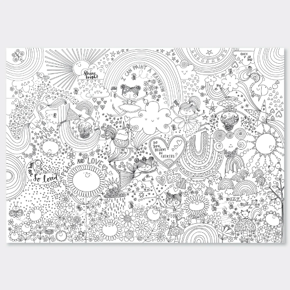 Colouring Posters - Magical Fairy Land