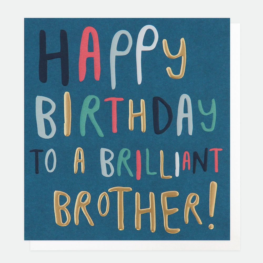 Text Birthday Card For Brother
