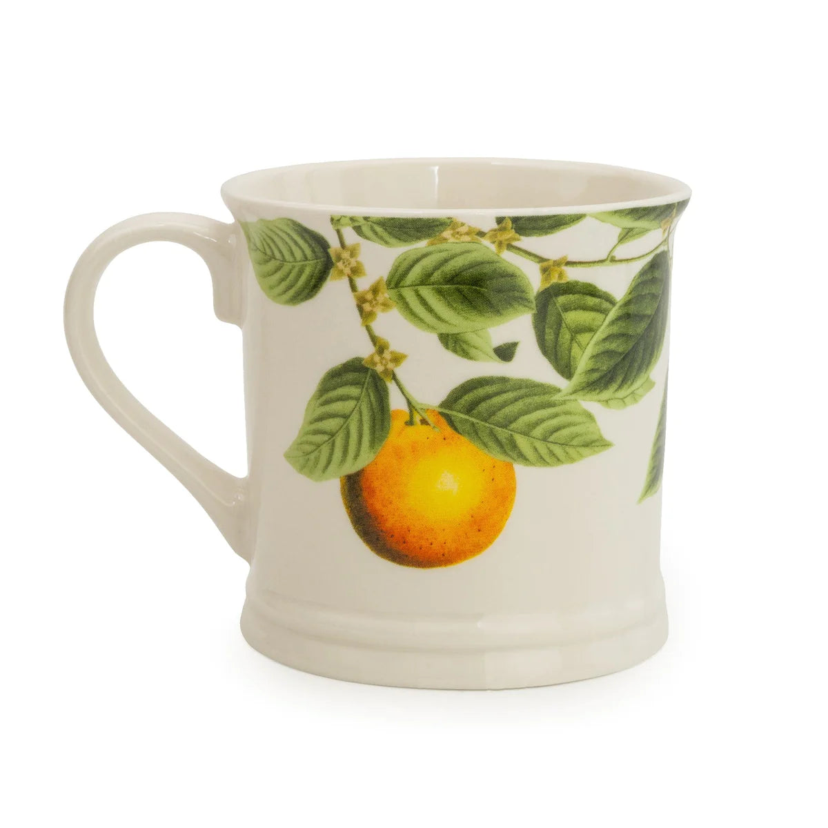 Orange Blossom Tankard Mug White