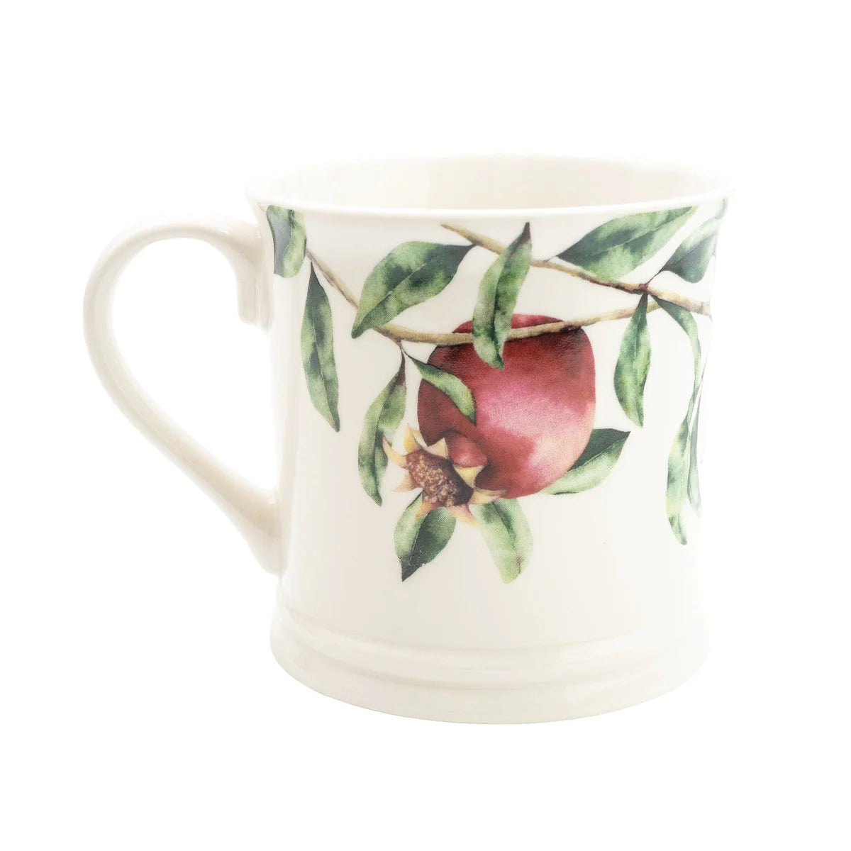 Tankard Mug Pomegranate White