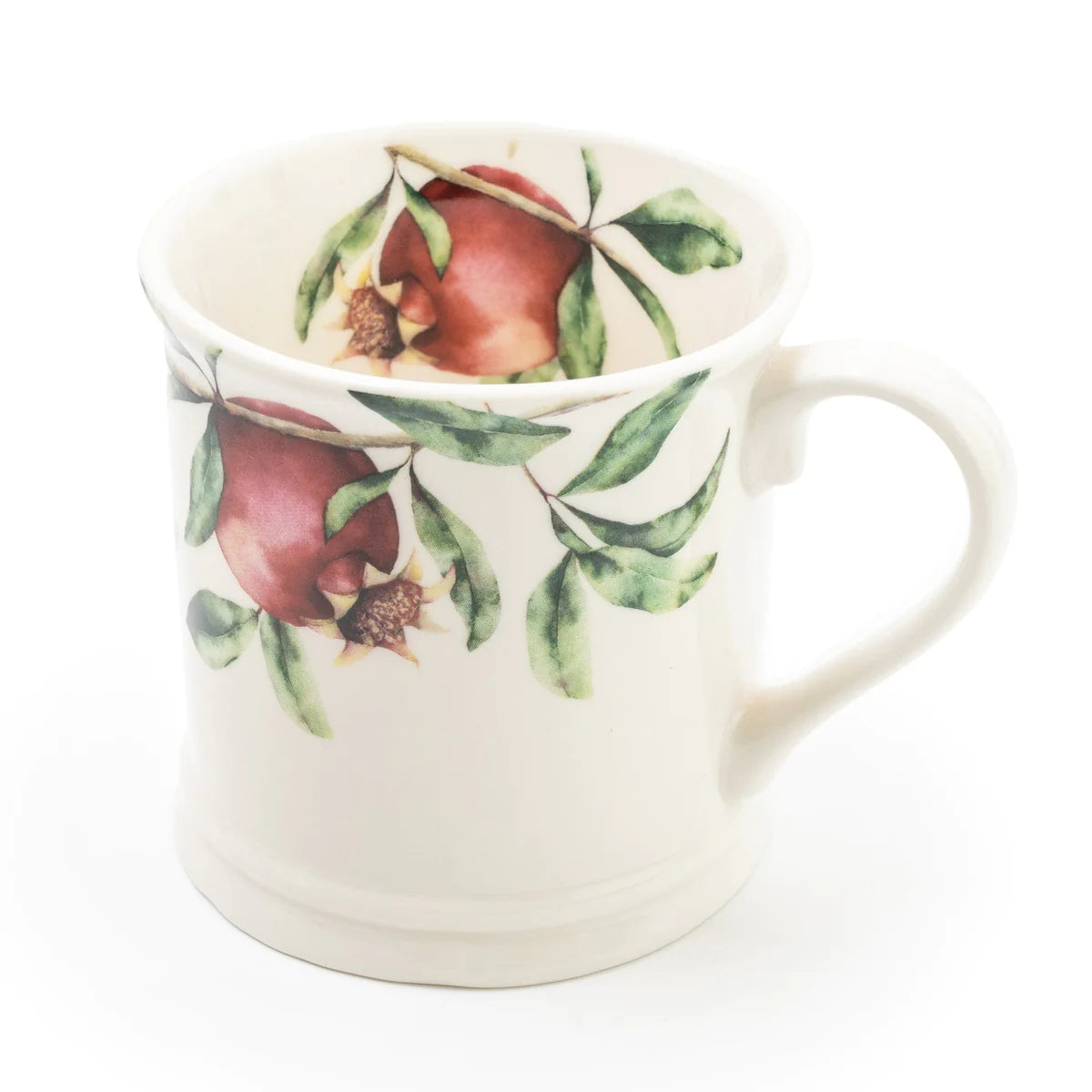 Tankard Mug Pomegranate White