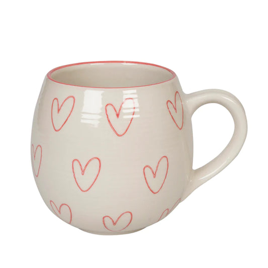 Hearts Stoneware Mug