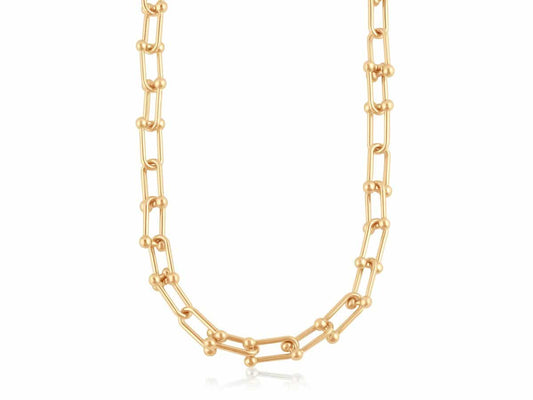 Renata Statement Chunky Chain Necklace in Gold
