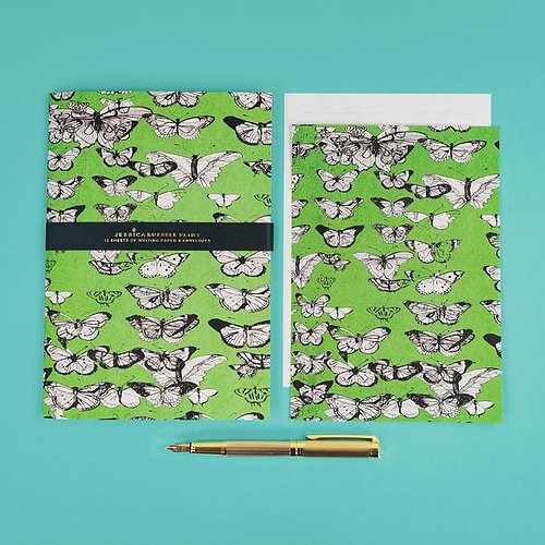 'Vintage Butterflies' Writing Paper and Envelope Set - The Tulip Tree Chiddingstone