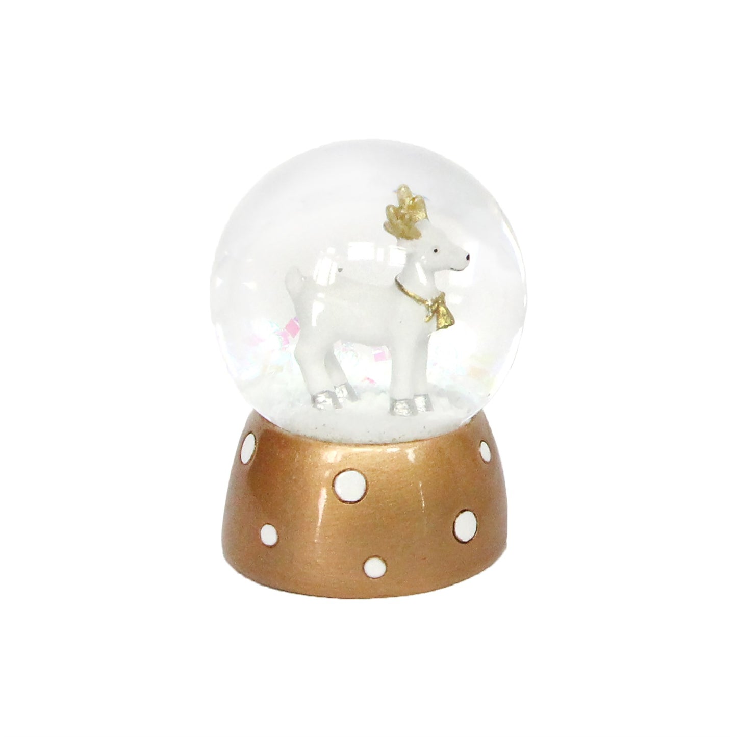 Reindeer Polka Dot Mini Snow Globe