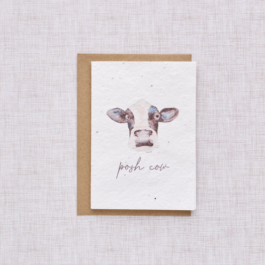 Post Cow Seed Card