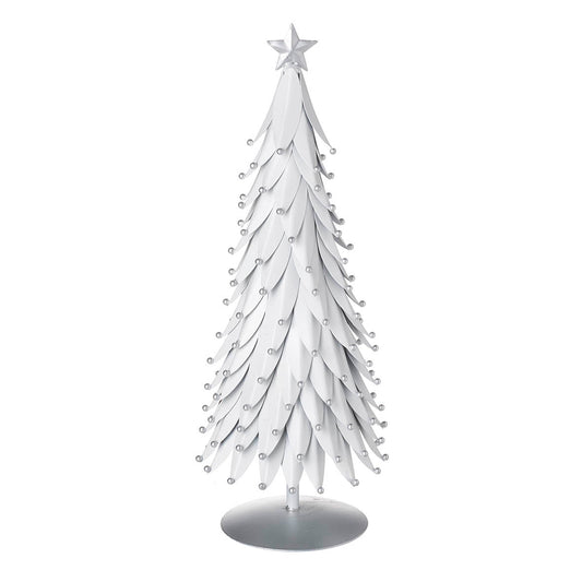 Noelle White and Silver Metal Tree