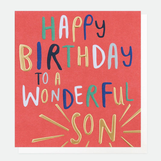 Happy Birthday Wonderful Son - The Tulip Tree Chiddingstone