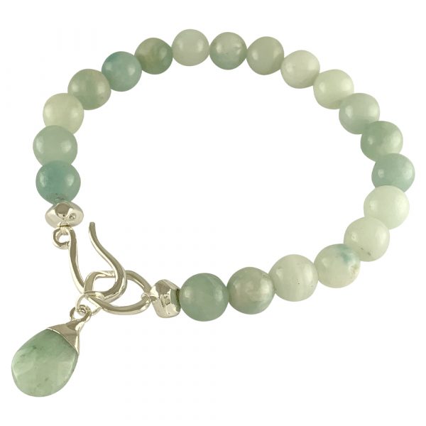 Silver Plated Semi-Precious Bracelet Jade