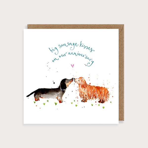 Sausage Dogs Anniversary Card