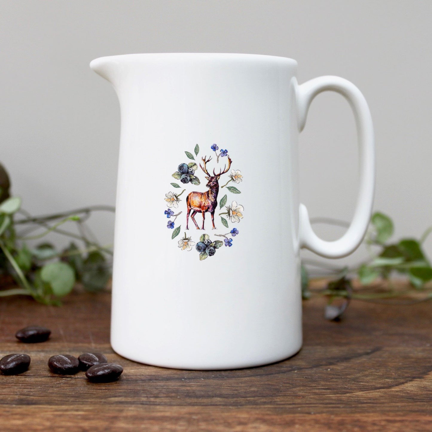 Woodland Creatures Stag Half Pint Jug in Gift Box - The Tulip Tree Chiddingstone