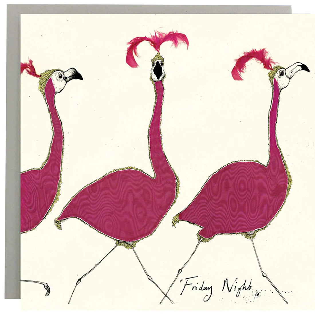 Friday Night Flamingo Card