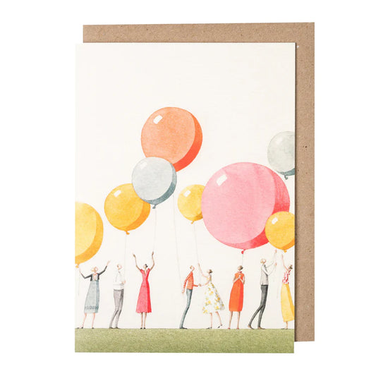 Greetings Card Balloon Party
