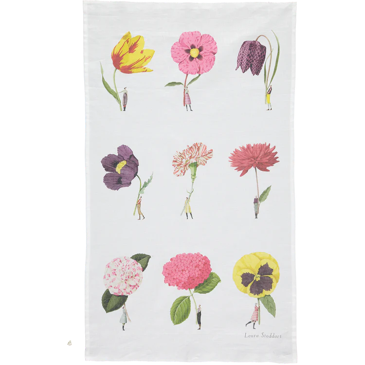 In Bloom Tea Towel - 9 flowers