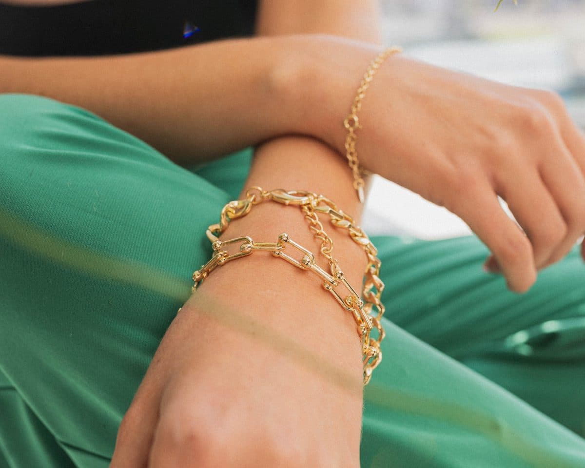 Renata Statement Chunky Chain Bracelet in Gold