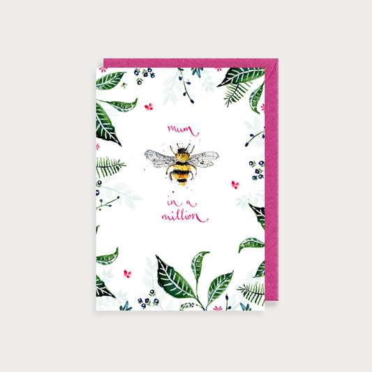 Bee Mum In A Million Card