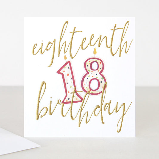 Candles 18th Birthday Card