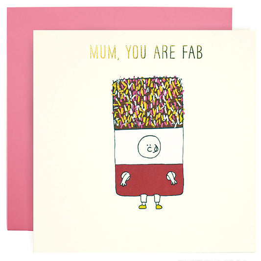 Ice Lolly, Mum You're Fab Card