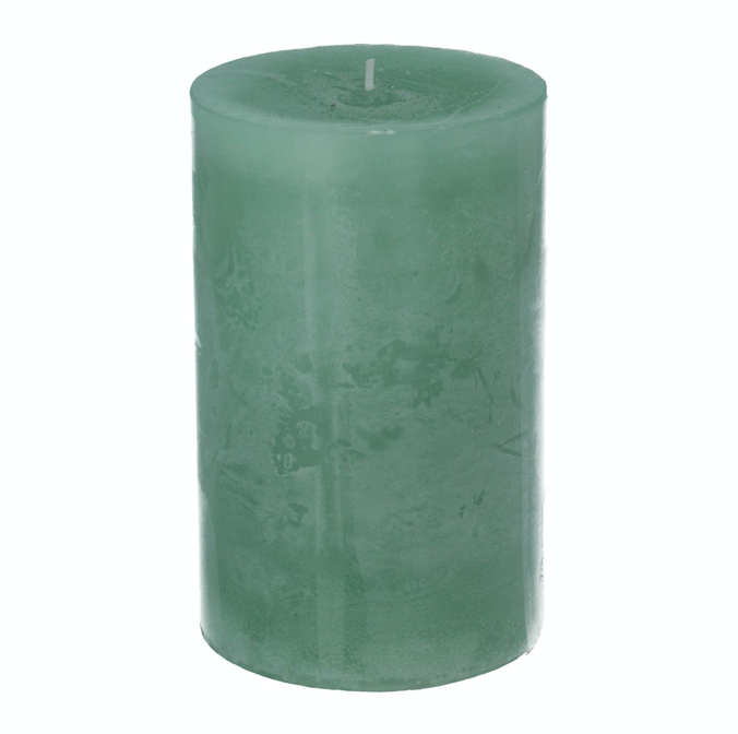 Green/Sage Pillar Candle Medium - The Tulip Tree Chiddingstone