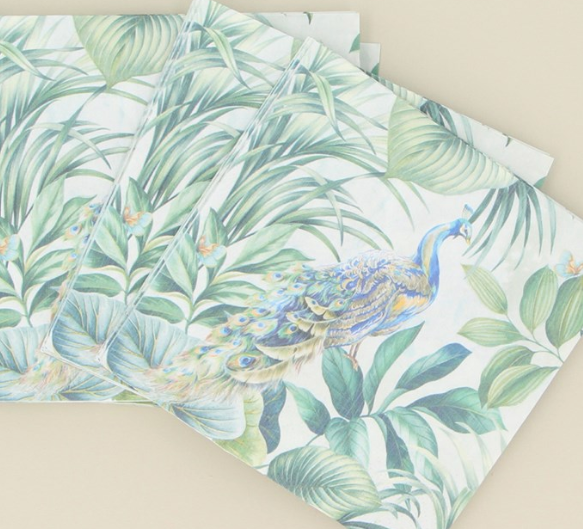 Peacock Paper Napkin  Pack of 20