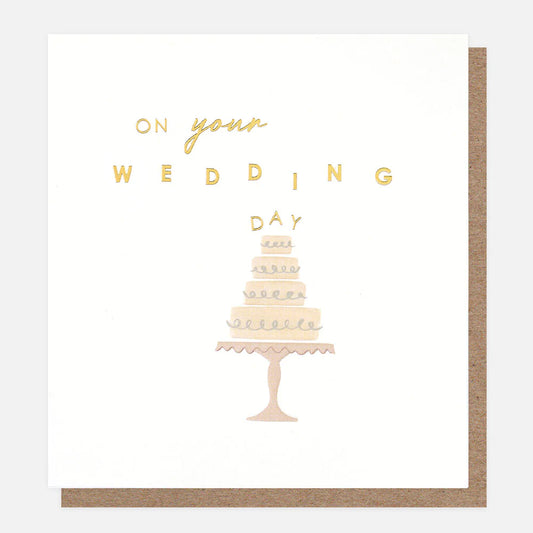 Layered Cake Wedding Card