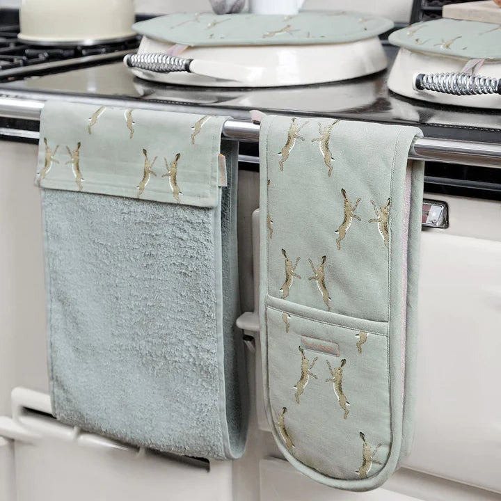 Boxing Hares Roller Hand Towel