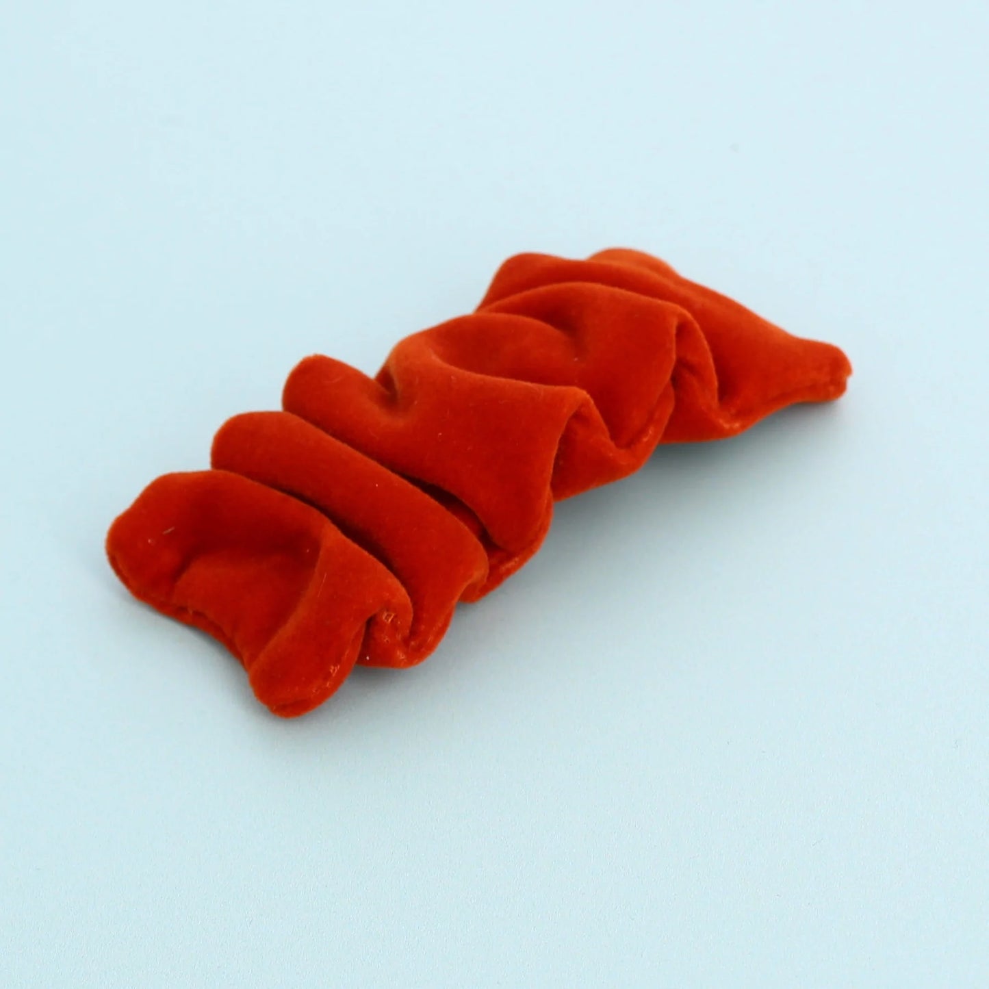 Ruched Hair Clip Rust
