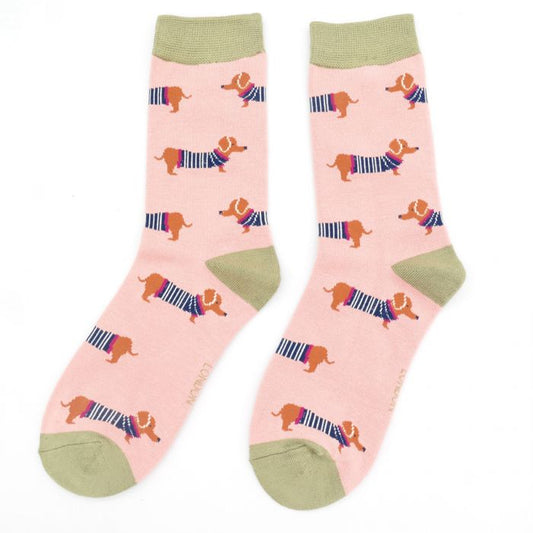 Parisian Pups Socks Dusky Pink