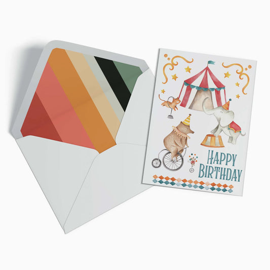 Le Cirque Magnifique Circus Birthday Card