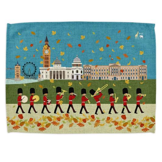 London Seasons Autumn Tea Towel
