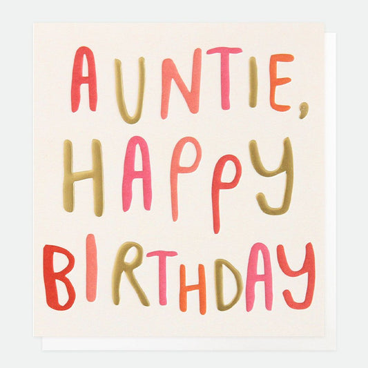 Auntie Happy Birthday - The Tulip Tree Chiddingstone